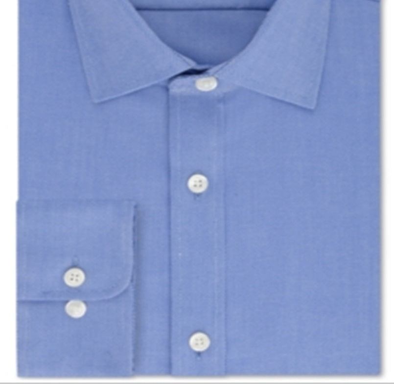 Camisa social masculina Tommy Hilfiger Athletic Fit Performance Stretch Th Flex Collar Solid Azul Tamanho GG