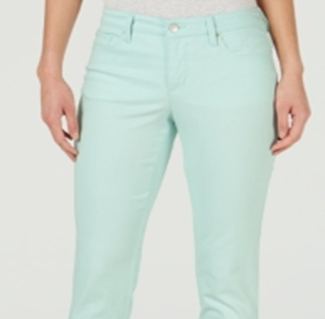 Calça jeans skinny feminina Charter Club Bristol com bainha ilhós, azul, tamanho 18