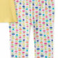 Conjunto de túnica e leggings com 2 peças de flores surpresa para meninas da Kids Headquarters, tamanho 5, amarelo