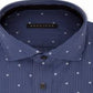 Camisa social masculina Sean John Classic Regular Fit com estampa, azul, tamanho G