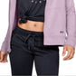 Moletom com capuz feminino Under Armour Tech Terry Zip Rosa Tamanho Médio