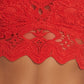 Bralette Ilektra para mulheres Free People, algodão vermelho, tamanho médio
