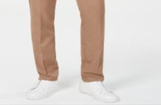 Calça elástica impermeável Alfani masculina, marrom, tamanho 32x32
