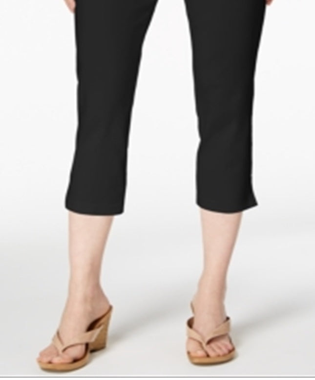 Calça Capri Feminina Estilo &amp; Co Preta Tamanho Pequeno P