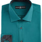 Camisa social masculina slim fit lisa verde tamanho GG da Society Of Threads