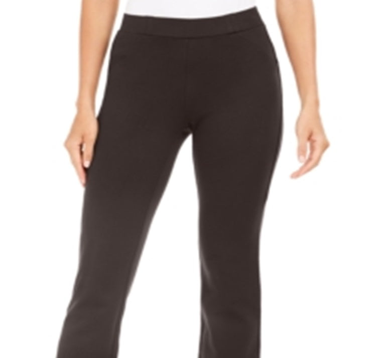 Calça Bootcut Feminina Estilo &amp; Co Comfort Waist Marrom Tamanho Pequeno P