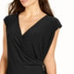 Vestido envelope feminino Alfani Hardware preto tamanho grande