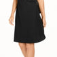 Vestido envelope feminino Alfani Hardware preto tamanho grande