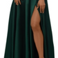 Vestido de noite feminino XSCAPE ombro a ombro verde tamanho 4