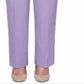 Calça feminina Alfred Dunner Loire Valley Proporcional Algodão Roxo Tamanho 10 Petite