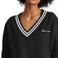 Moletom curto Champion Reverse Weave feminino, preto, tamanho X-G