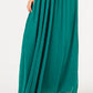 Vestido longo de festa com alças finas e decote em V Teeze Me feminino, verde, tamanho 0