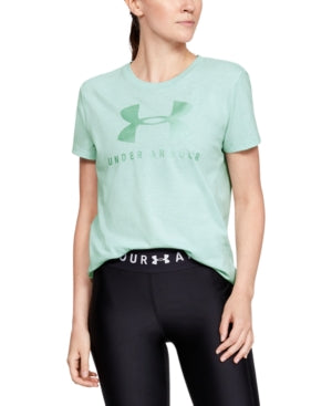 Under Armour Camiseta Feminina Graphic Sportstyle Classic Crew Verde Tamanho X-S