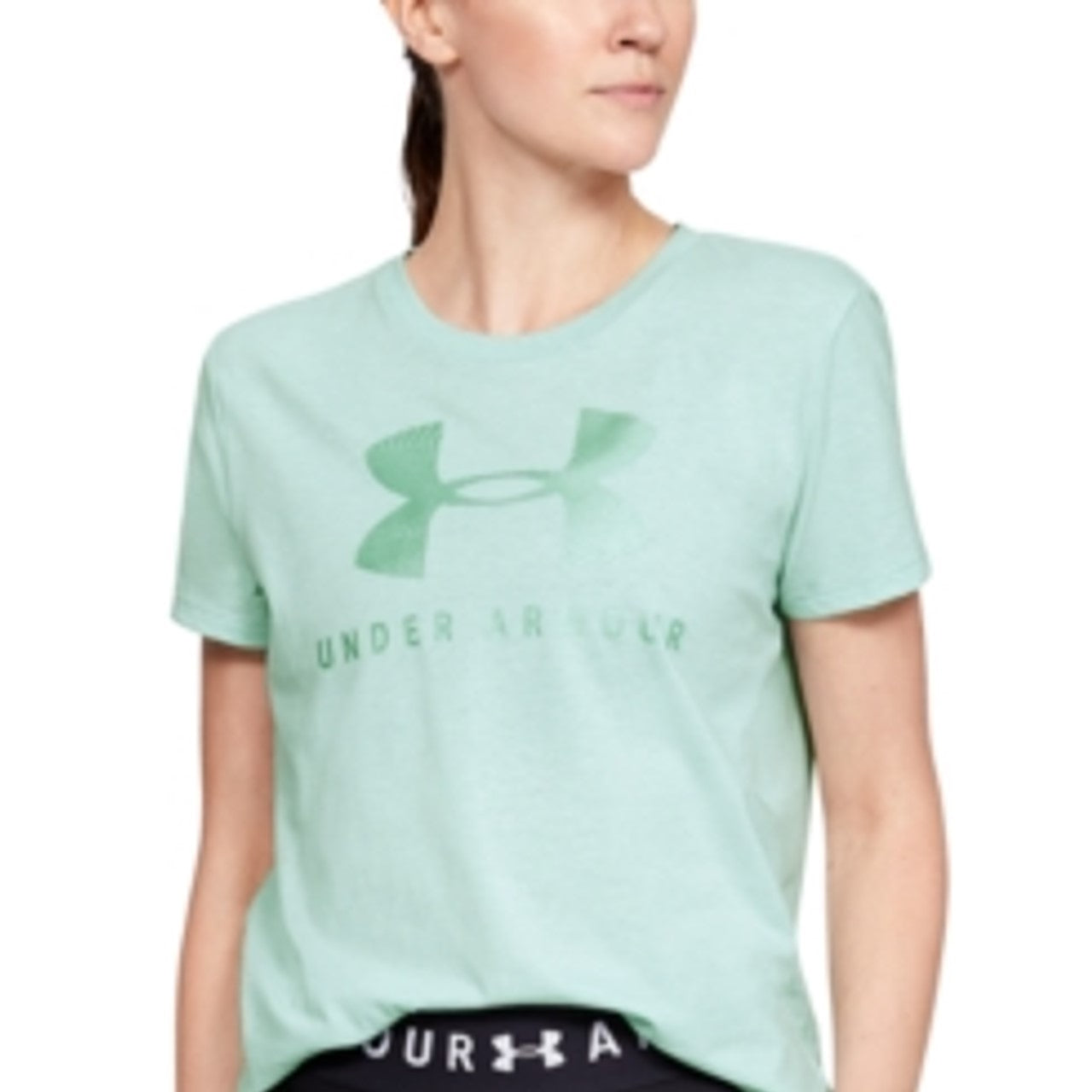 Under Armour Camiseta Feminina Graphic Sportstyle Classic Crew Verde Tamanho X-S