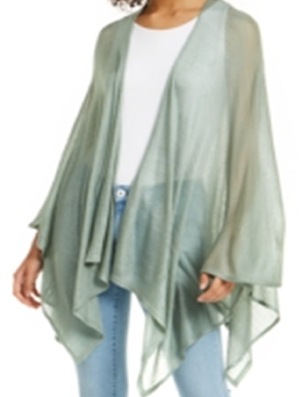 INC International Concepts Malha Ruana Verde Feminino Tamanho Regular