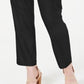 Calça cargo feminina com cinto e bolsos INC International Concepts, preta, tamanho 14