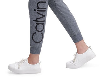 Calça de moletom Calvin Klein Performance Logo Feminina Azul Tamanho G