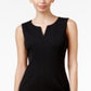 Vestido Calvin Klein SeaSheath Feminino Sem Mangas Preto Tamanho 2
