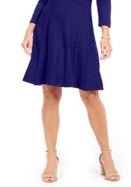 Vestido suéter texturizado feminino Jessica Howard, azul, tamanho pequeno e pequeno