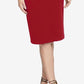 Vestido midi drapeado halter feminino Rachel Roy, vermelho, tamanho extrapequeno