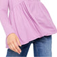 Blusa Babydoll de Malha para Meninas Free People Roxa Tamanho Médio