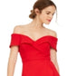 Vestido midi ombro a ombro feminino XSCAPE vermelho tamanho 8