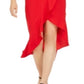 Vestido midi ombro a ombro feminino XSCAPE vermelho tamanho 8