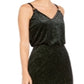 Blusa Calvin Klein Feminina Veludo Brilhante Preto Tamanho 16