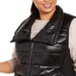 Calvin Klein Performance Plus Colete Puffer Estampado Feminino Preto Tamanho 1X