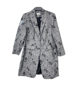 Calvin Klein Plus Size Feminino Xadrez e Floral Azul Marinho Tamanho 14W