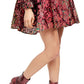 Vestido feminino Free People com manga comprida e acima do joelho, cintura império, vermelho, tamanho médio