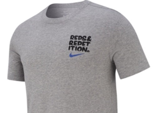 Nike Rep &amp; Repetion Fitness Workout Pullover Top Cinza Tamanho Pequeno Masculino