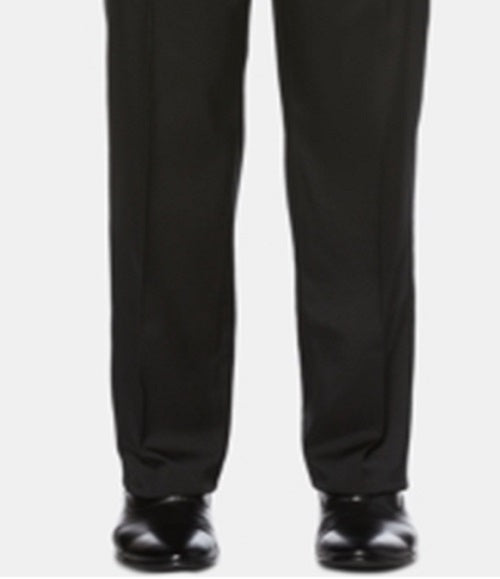 Calça social Perry Ellis Masculina Portfolio Classic Fit Performance Stretch Crosshatch Cinza Tamanho 36 30