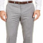 Calça de terno Ralph Lauren Classic Fit UltraFlex Stretch Stripe Masculina, cinza, tamanho 36x32