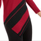 Suéter listrado assimétrico feminino Alfani vermelho tamanho X-Large