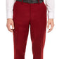 Calça social masculina Bar III Slim Fit de lã elástica, tamanho 30X30, vermelha