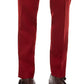 Calça social masculina Bar III Slim Fit de lã elástica, tamanho 30X30, vermelha