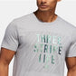 Camiseta Adidas ClimaLite Graphic Masculina Cinza Tamanho XXG
