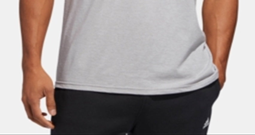 Camiseta Adidas ClimaLite Graphic Masculina Cinza Tamanho XXG