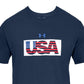 Camiseta Under Armour Masculina Azul Tamanho Grande