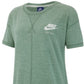 Vestido de treino Nike feminino para fitness, verde, tamanho grande