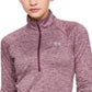Jaqueta Under Armour Tech Twist Half Zip Feminina Roxa Tamanho Médio