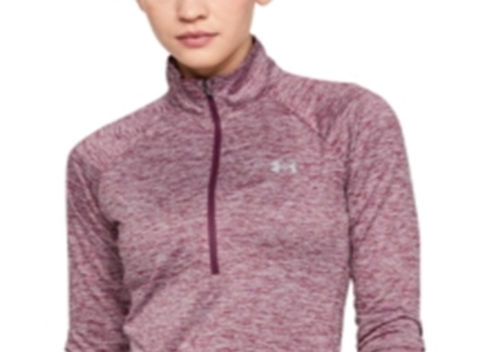 Jaqueta Under Armour Tech Twist Half Zip Feminina Roxa Tamanho Médio