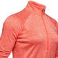 Camiseta Tech Half Zip Feminina Under Armour Laranja Tamanho XS