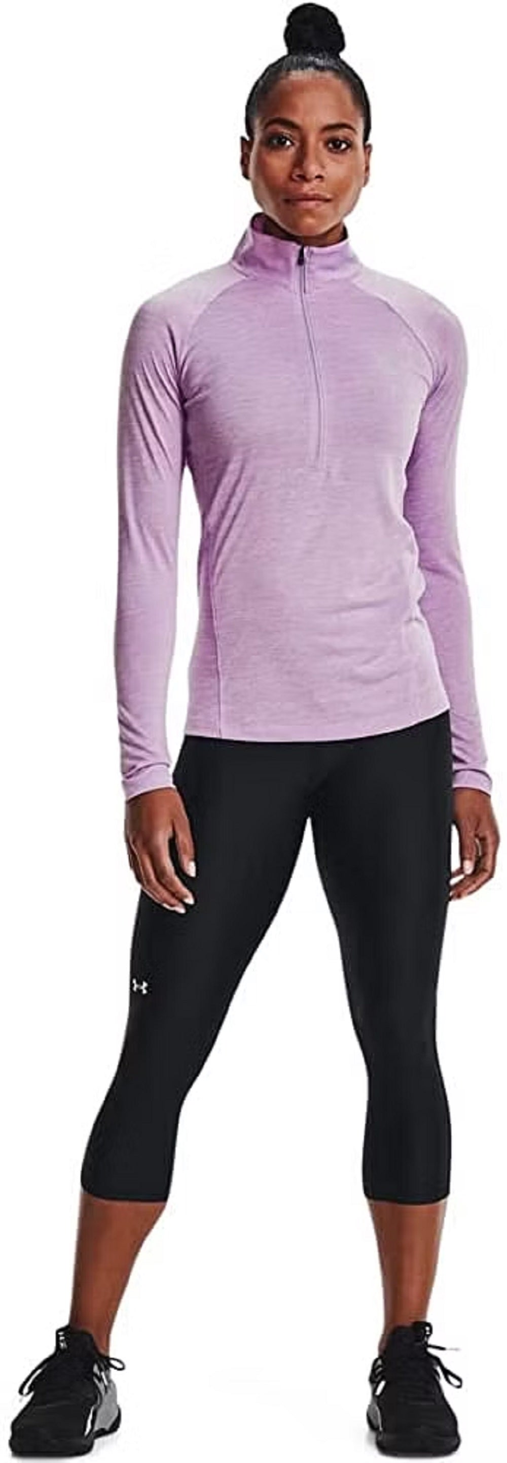 Camiseta Under Armour Ua Tech Half Zip Feminina Rosa Tamanho X-G