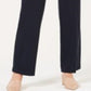 Calça feminina estilo &amp; co com controle de barriga, perna reta, azul, tamanho 4