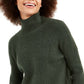 Suéter feminino French Connection Orla Flossy gola alta verde tamanho pequeno