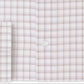 Camisa social masculina Calvin Klein Slim Fit com gola elástica e xadrez bege, tamanho 16x34-35