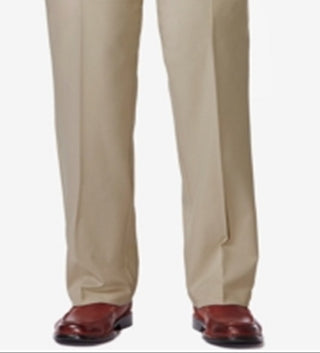 Calça casual Haggar Pro Classic Fit masculina marrom tamanho 54x30