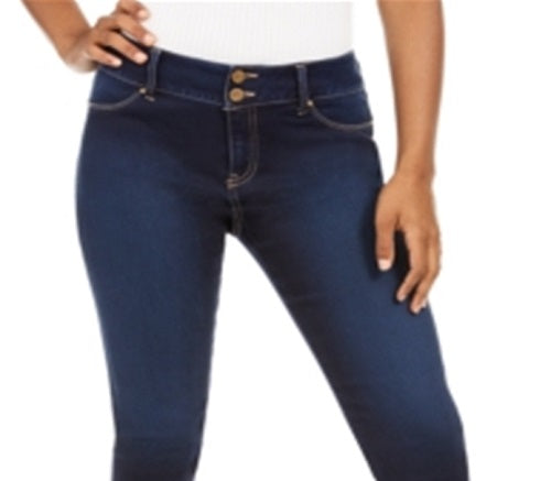 Calça jeans skinny sem costura Sound/Style Shape and Lift feminina, azul, tamanho 10